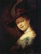 REMBRANDT Harmenszoon van Rijn Saskia Laughing oil on canvas